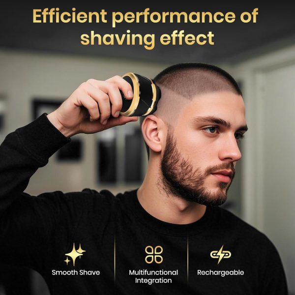 Ufree Head Shavers for Bald Men, Electric Shavers Razor, Rechargeable Bald Head Razor, Magnetic 6D Rotary Shaver, Waterproof Face Beard Trimmer Mens Grooming Kit, Gifts for Men - Image 4