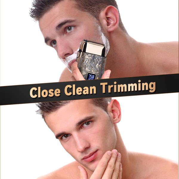 Ufree Close Shave Electric Foil Shavers for Men, 3-Speed Electric Razor, Bald Head Shavers, Face Shaving Beard Trimmer with LCD Display, Gifts for Men - Image 6