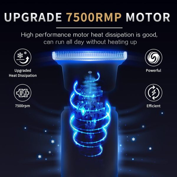 Ufree Professional Beard Trimmer for Men, Zero Gapped T-Blade Hair Clipper & Mustache Trimmer Kit with LCD Display, Precision Edgers for Haircut & Grooming, Barber-Grade Electric Shaver, Gifts for Men - Image 2