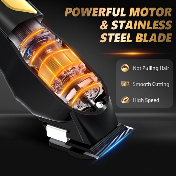 Ufree Hair Clippers for Men, Professional Clippers and Trimmers Set, Cordless Clippers for Hair Cutting, Beard Trimmer, Barber Clippers, Rechargeable Electric Shaver, Gifts for Men - Image 4