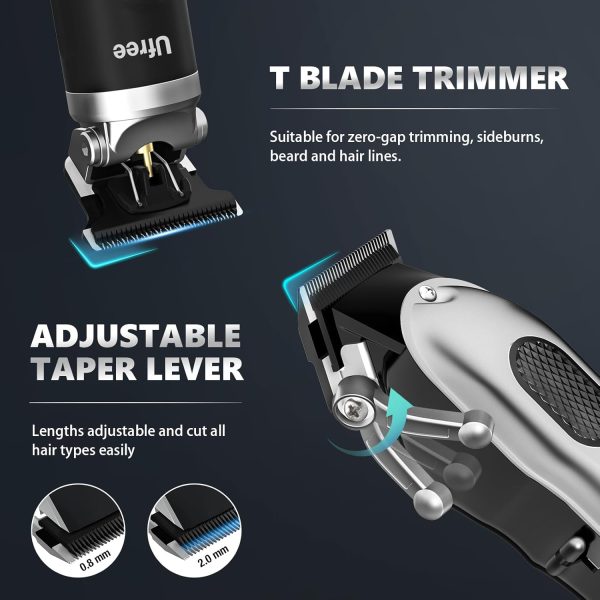 Ufree Hair Clippers for Men, Professional Clippers and Trimmers Set, Cordless Clippers for Hair Cutting, Beard Trimmer, Barber Clippers, Rechargeable Electric Shaver, Gifts for Men - Image 9