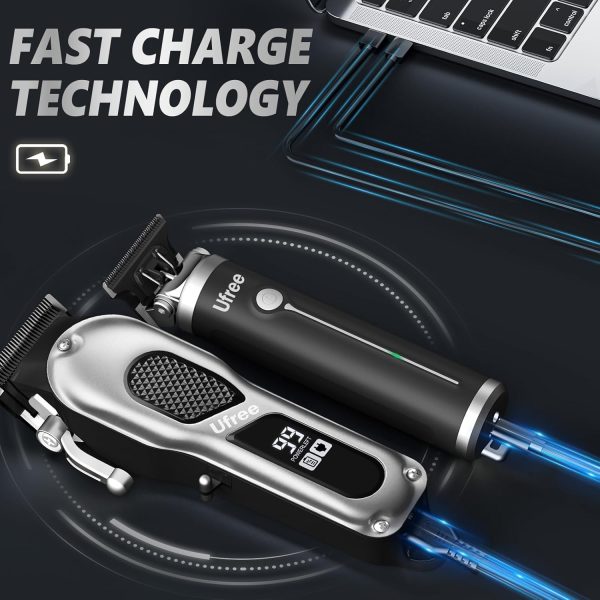 Ufree Hair Clippers for Men, Professional Clippers and Trimmers Set, Cordless Clippers for Hair Cutting, Beard Trimmer, Barber Clippers, Rechargeable Electric Shaver, Gifts for Men - Image 11
