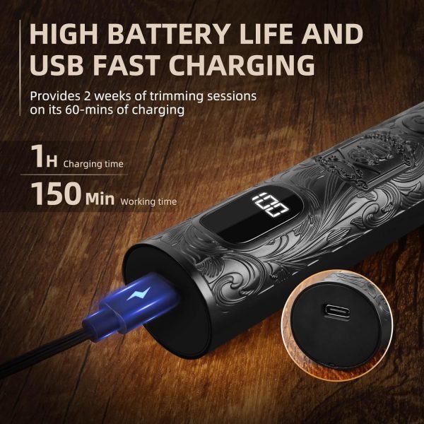 Ufree Beard Trimmer for Men, Electric Razor Shavers, Cordless Hair Clippers, Shaving Kit for Mustache, Body, Nose, Ear and Face,7 in 1 Beard Grooming Kit, Birthday Gifts for Men Father Dad - Image 13
