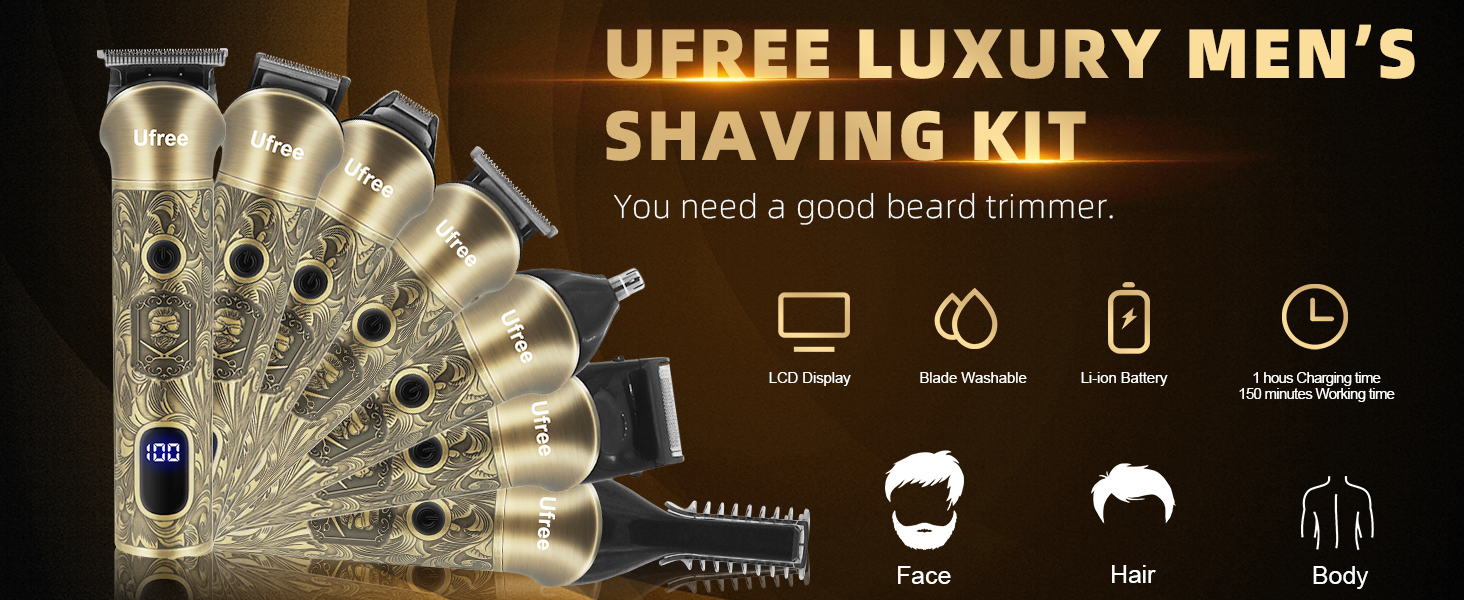 Luxury mens shaving kit