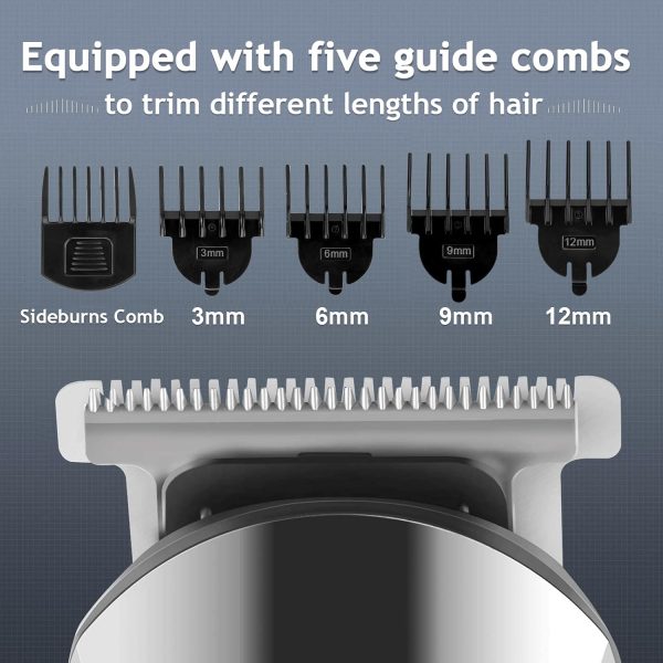 Ufree Beard Trimmer for Men, Waterproof Electric Razor for Nose, Body, Face & Mustache, Cordless Hair Clippers Shavers Grooming Kit, Gifts for Men Husband Father - Image 7