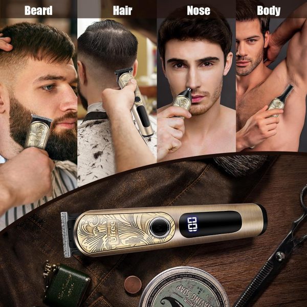 Ufree Beard Trimmer for Men, Waterproof Electric Razor for Nose, Body, Face & Mustache, Cordless Hair Clippers Shavers Grooming Kit, Gifts for Men Husband Father - Image 9