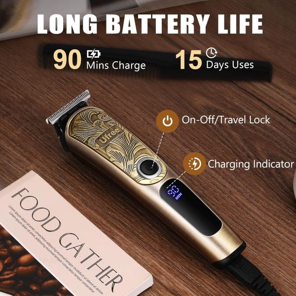 Ufree Beard Trimmer for Men, Waterproof Electric Razor for Nose, Body, Face & Mustache, Cordless Hair Clippers Shavers Grooming Kit, Gifts for Men Husband Father - Image 11